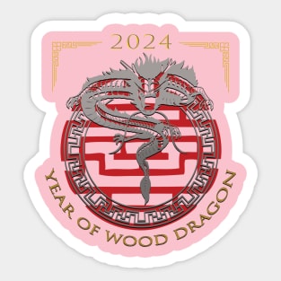 Chinese New Year of Wood Dragon 2024 Sticker